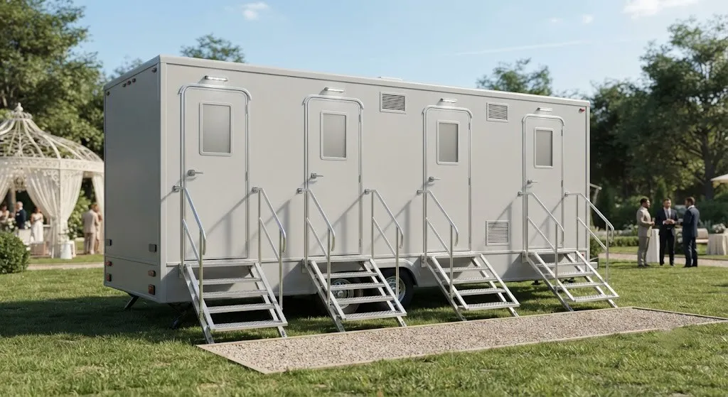 4 Stall Restroom Trailer in Fort Myers, FL