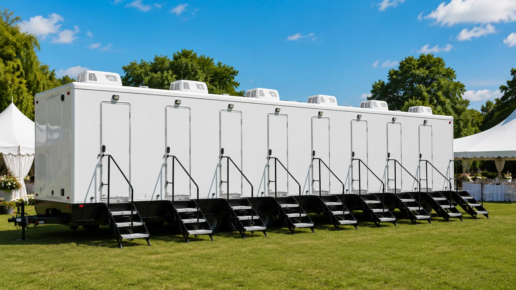 8 Stall Restroom Trailer in Fort Myers, FL