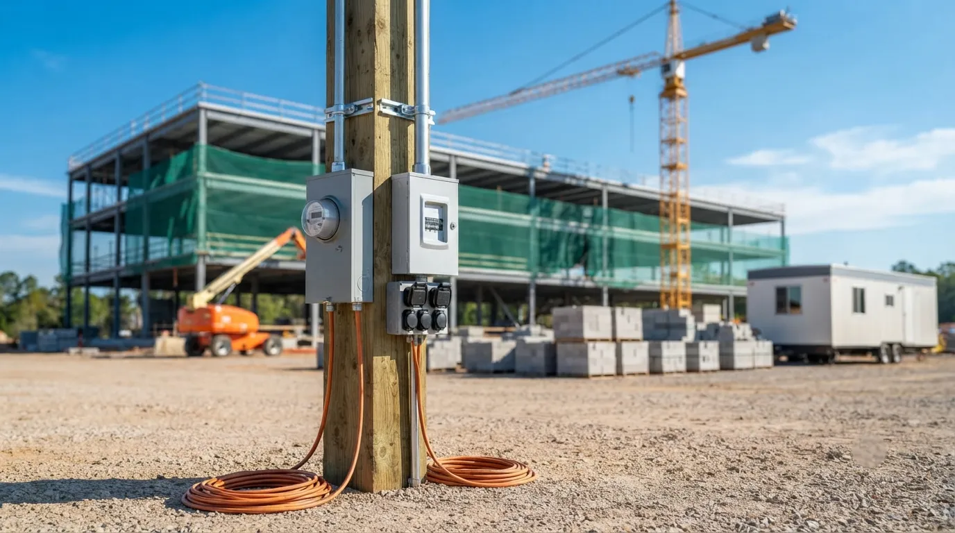 Temporary Power Pole in Fort Myers, FL